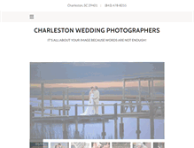 Tablet Screenshot of charlestonweddingphotographers.com